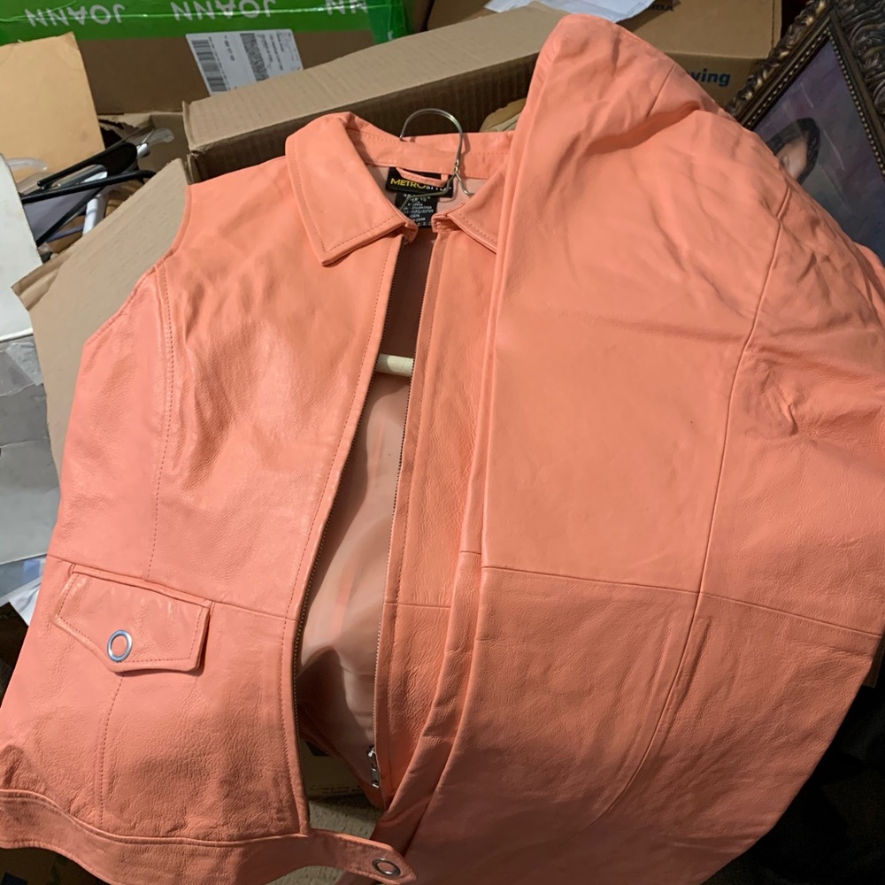 Leather Vest and crop pants